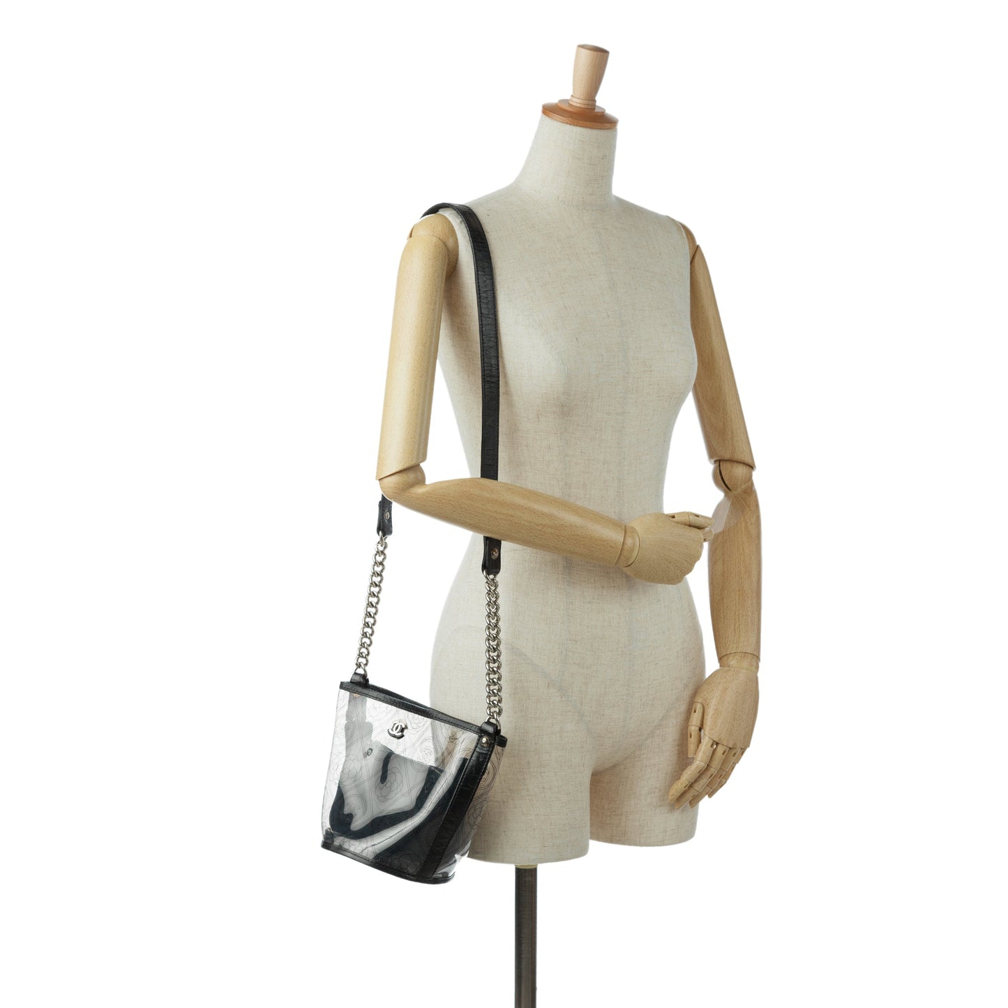 Chanel Camellia Pvc Bucket Bag