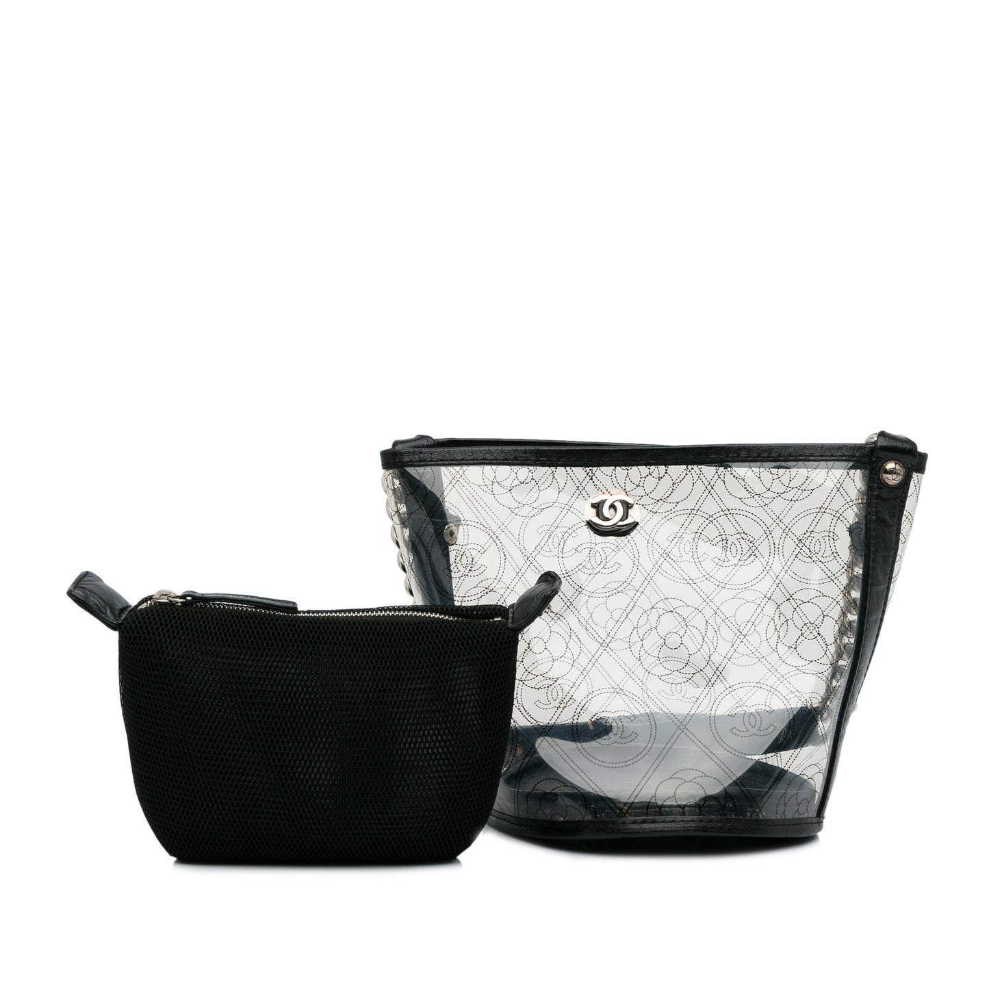 Chanel Camellia Pvc Bucket Bag