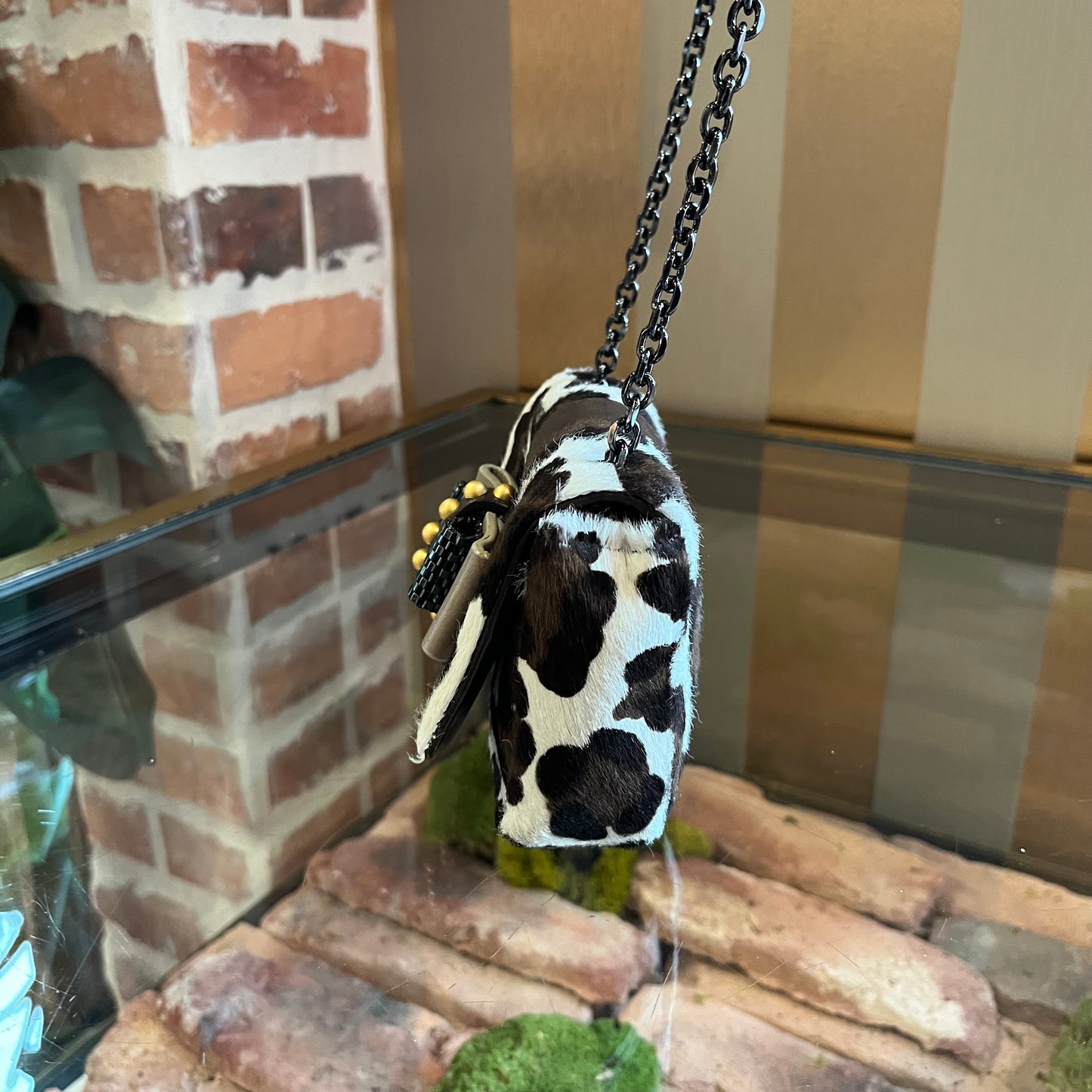 CHRISTIAN LOUBOUTIN Small Pony Hair Cheetah Bag