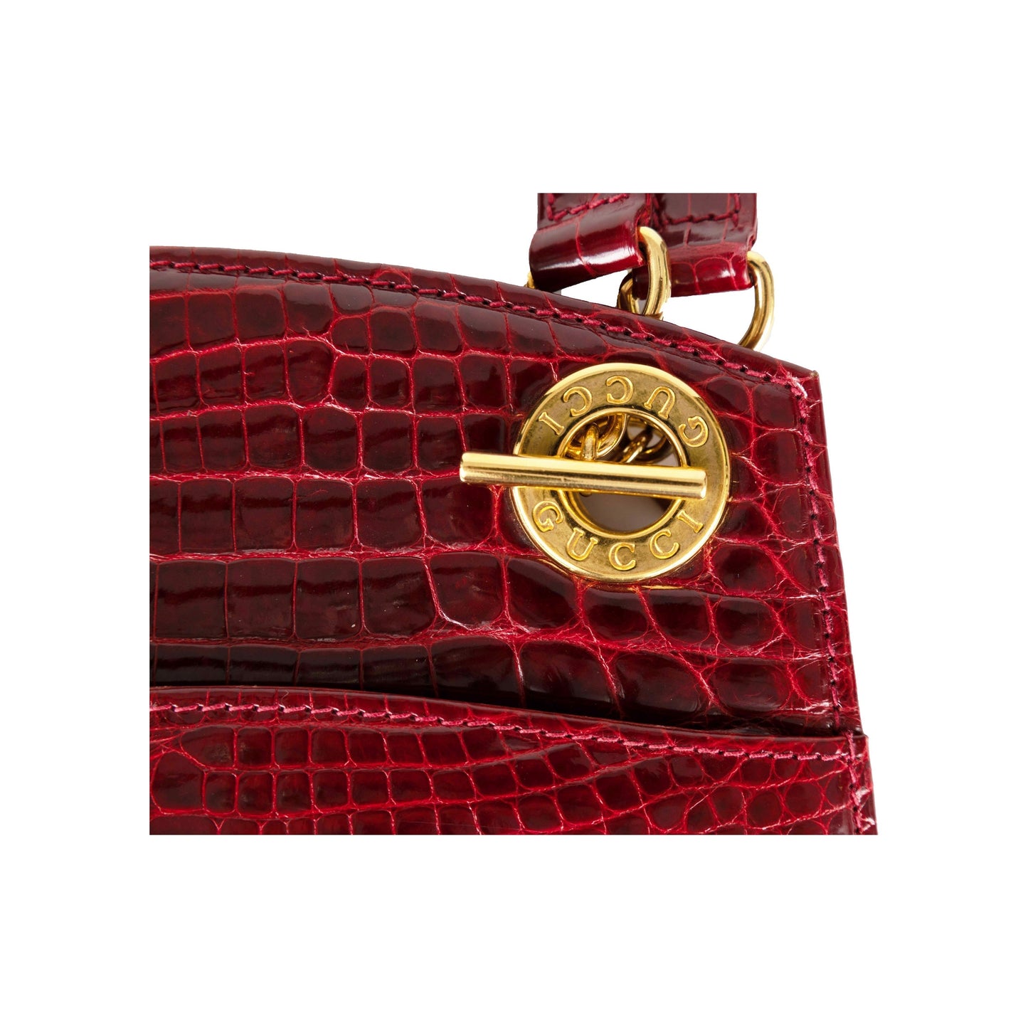 GLM--  Exotic Leather Crossbody Bag - '80s