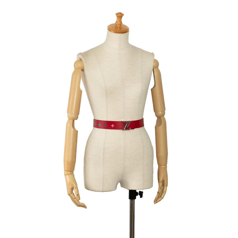 Louis Vuitton Monogram New Wave Sanctuary Belt 32/80 M0096 Red Multicolor Leather  Louis Vuitton