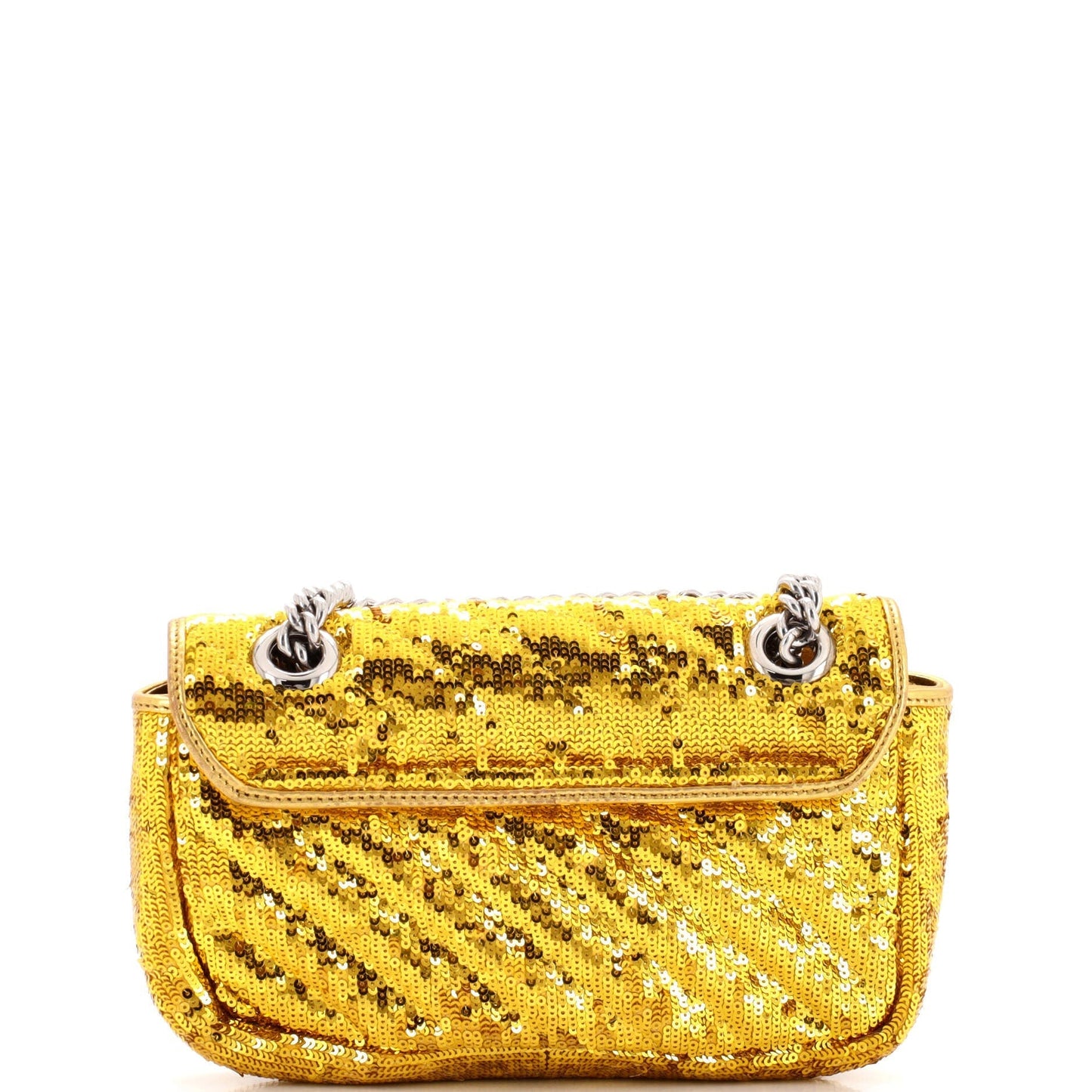 GG Marmont Flap Bag Diagonal Quilted Sequins Mini