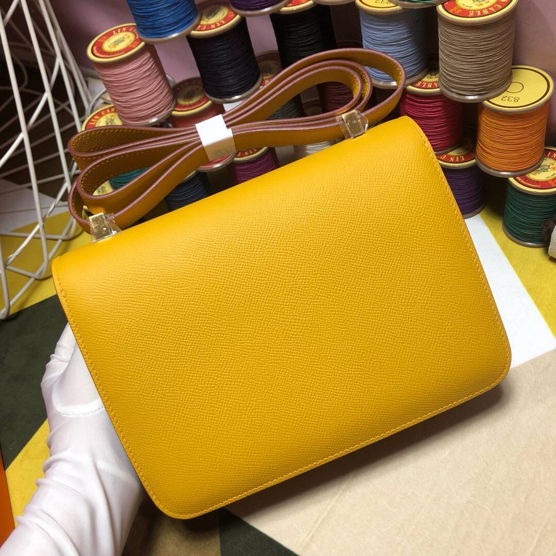 GLAMI ConstanGLAMI 23 Epsom Yellow For Women, WomenÃ¢â‚¬â„¢s Handbags, Shoulder Bags 9.4in/23cm