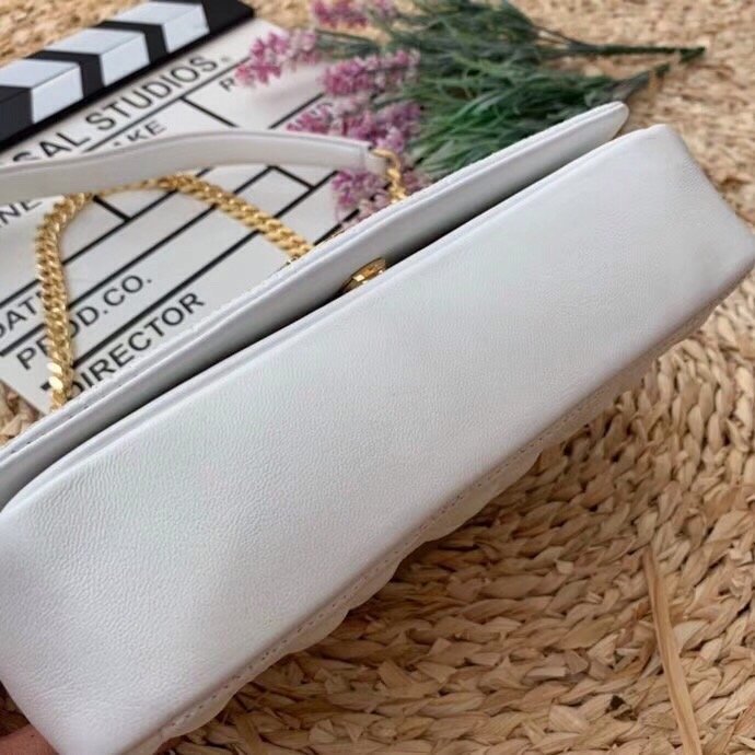 GLAMI Quilted MeGLAMIum Lola Bag Monogram White For Women, Bags 11in/28cm 80211061