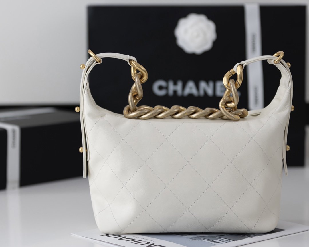 CHLMedium Hobo Bag White For Women 11in/28cm