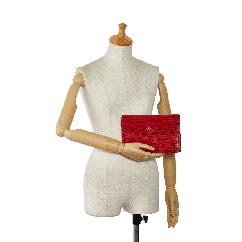 Louis Vuitton Epi Montaigne 27 Backpack Second Bag M52657 Castilian Red Leather  Louis Vuitton