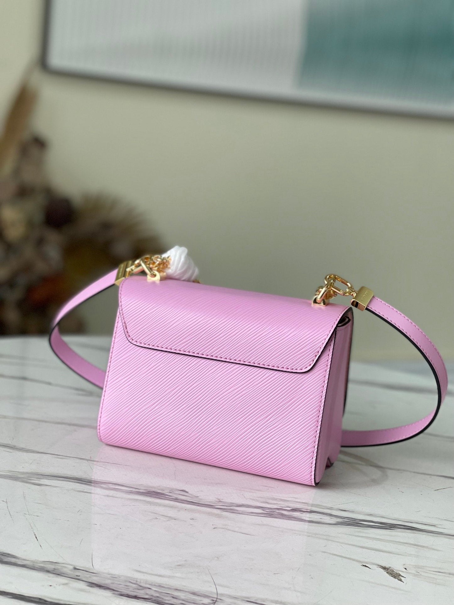 LV Twist PM Monogram GlamIower Wisteria Purple For Women,  Shoulder And Crossbody Bags 9.1in/23cm LV M59405