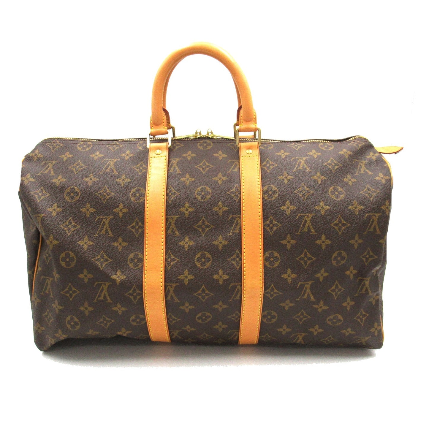 Louis Vuitton Keepall 45 Boston Bag PVC Coated Canvas Monogram Brown M41428