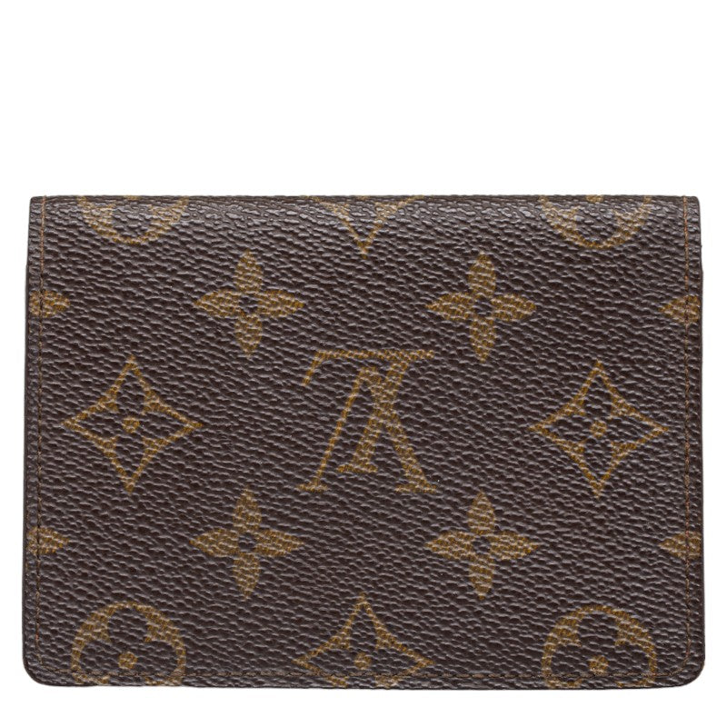 Louis Vuitton Monogram Port 2 Cult Vertical Passcase M60533 Brown PVC Leather  Louis Vuitton