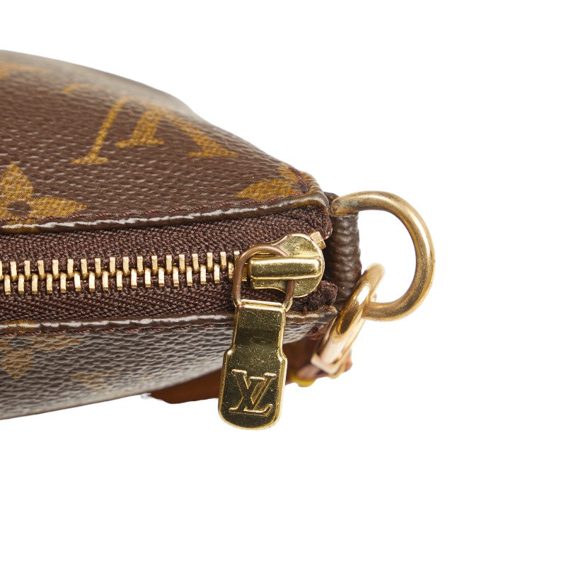 Louis Vuitton Pochette Accessories M51980 Brown PVC Leather