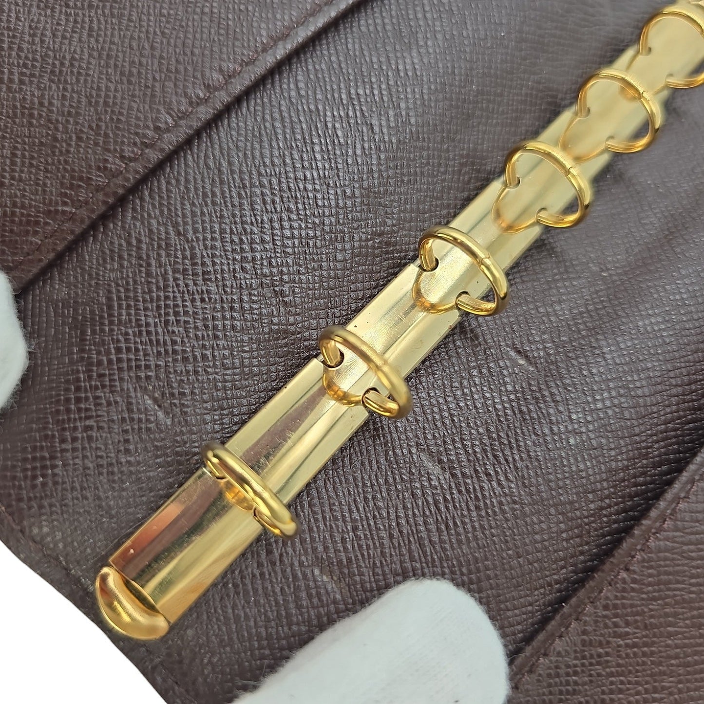 Louis Vuitton Damier Ebene Small Ring Agenda Cover
