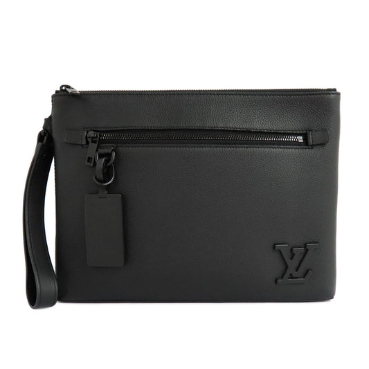 Louis Vuitton Ipad M69837 LV Aerosmith Clutch Bag Black ather Black G  Mens Unisex