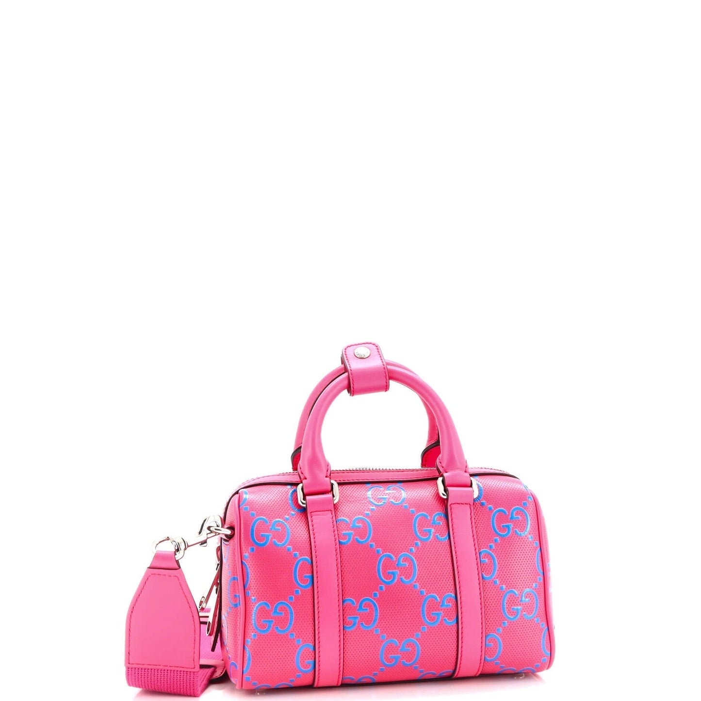 Duffle Bag GG Embossed Perforated Leather Mini