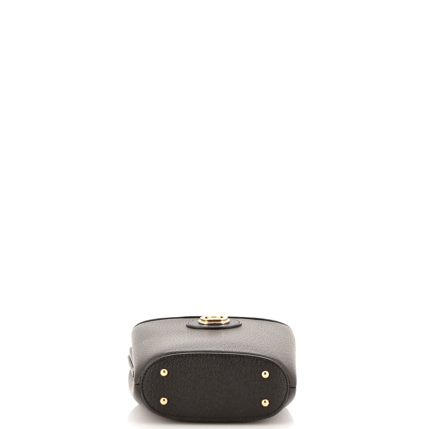 Marina Bamboo Top Handle Bucket Bag Leather Mini