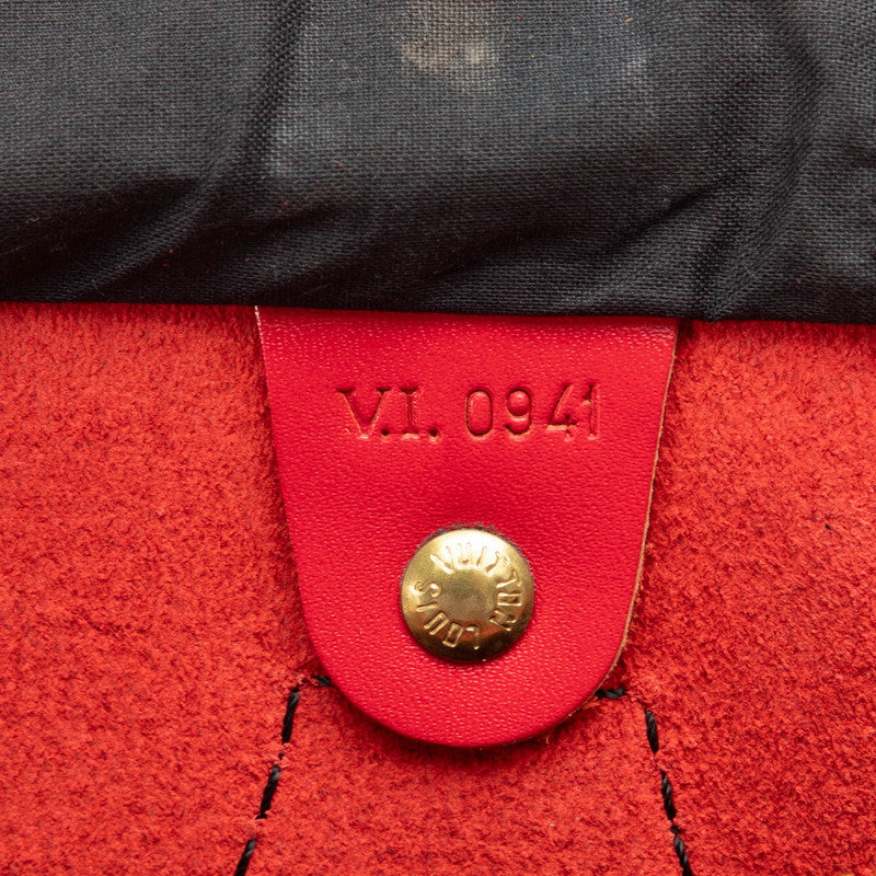 LOUIS VUITTON Epi Speedy 40 Boston Bag Handbag M42987 Castilian Red Ladies