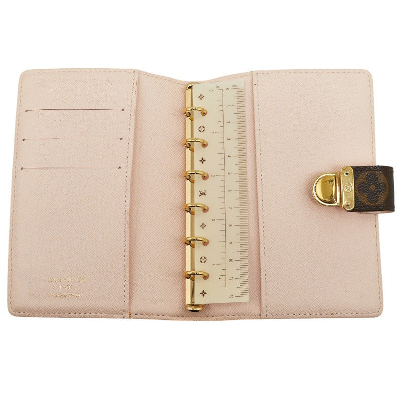 Louis Vuitton Monogram Agenda PM Koala Handbook Cover R21013 Brown PVC Leather  Louis Vuitton