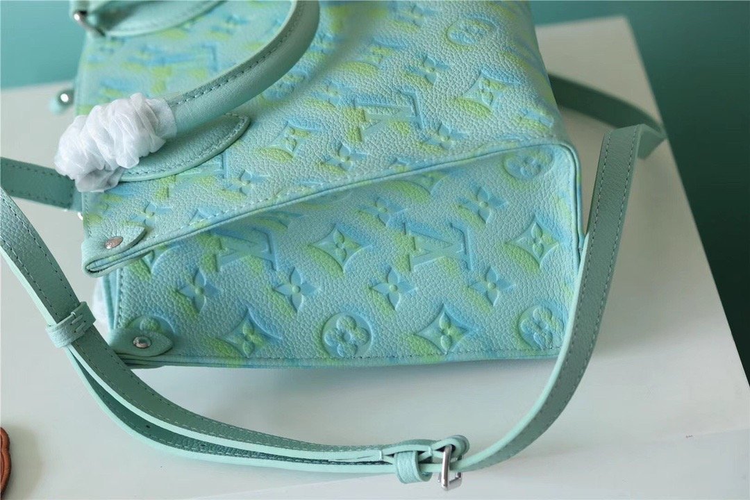 LV OnTheGo PM Monogram Empreinte Light Green For Women, WomenÃ¢â‚¬â„¢s Bags, Shoulder And Crossbody Bags 9.8in/25cm LV]