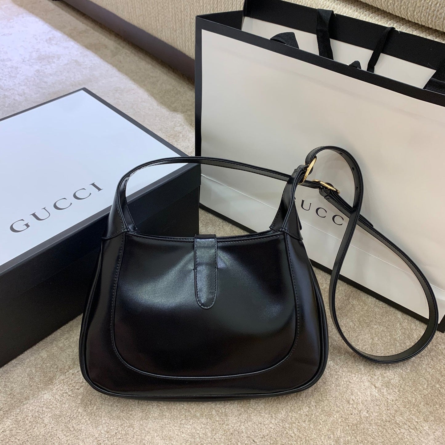 Glami Jackie 1961 Small Shoulder Bag Black For Women 10.8in/27.4cm Glami Ã¢â‚¬Å½636709 10O0G 1000