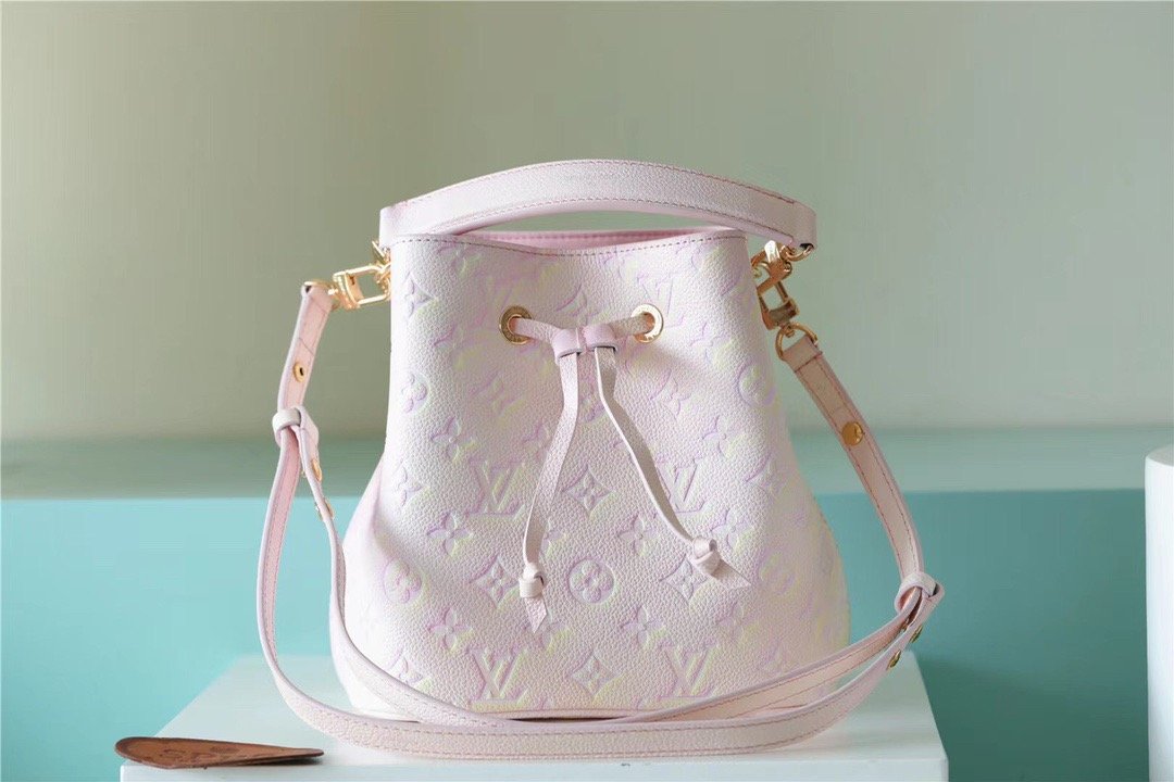 LV NeoNoe GLAMI Monogram Empreinte Pink For Women,  Shoulder And Crossbody Bags 7.9in/20cm LV M46174