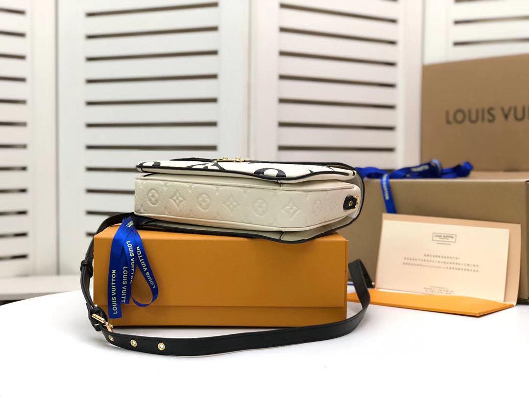 LV LV Crafty Pochette Metis Monogram Empreinte Creme For Women, WomenÃ¢â‚¬â„¢s Handbags, Shoulder And Crossbody Bags 9.8in/25cm LV M45384