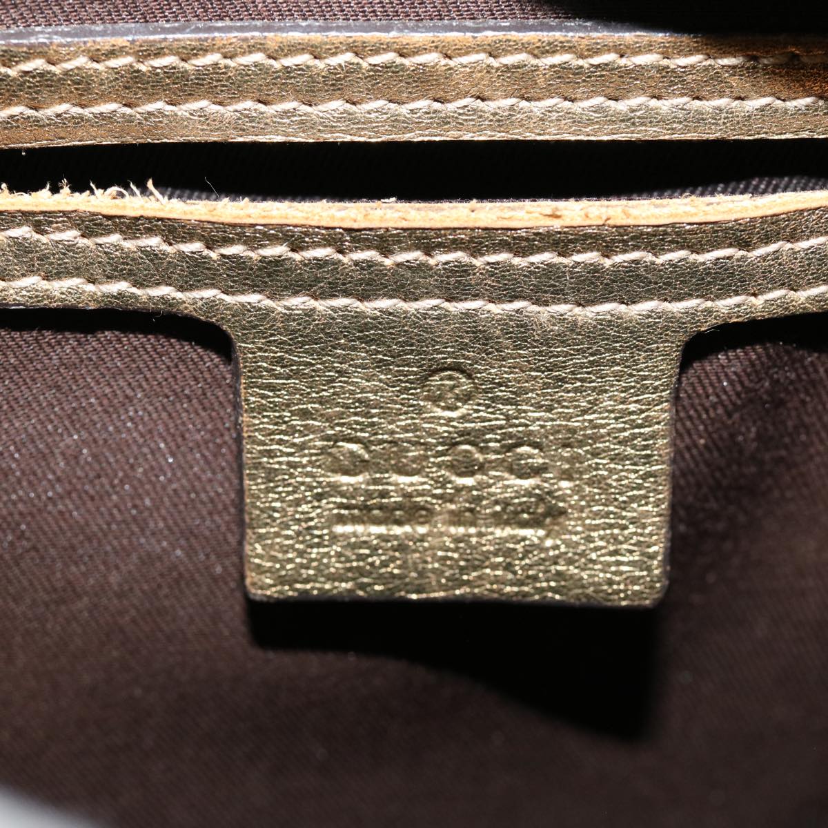 GUCCI GG Crystal Boston Bag Gold 193604 40076