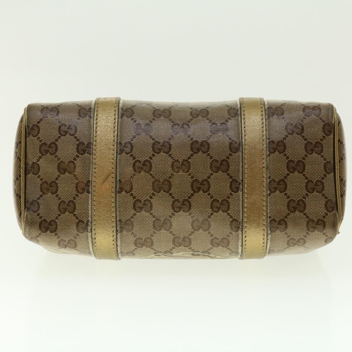 GUCCI GG Crystal Boston Bag Gold 193604 40076