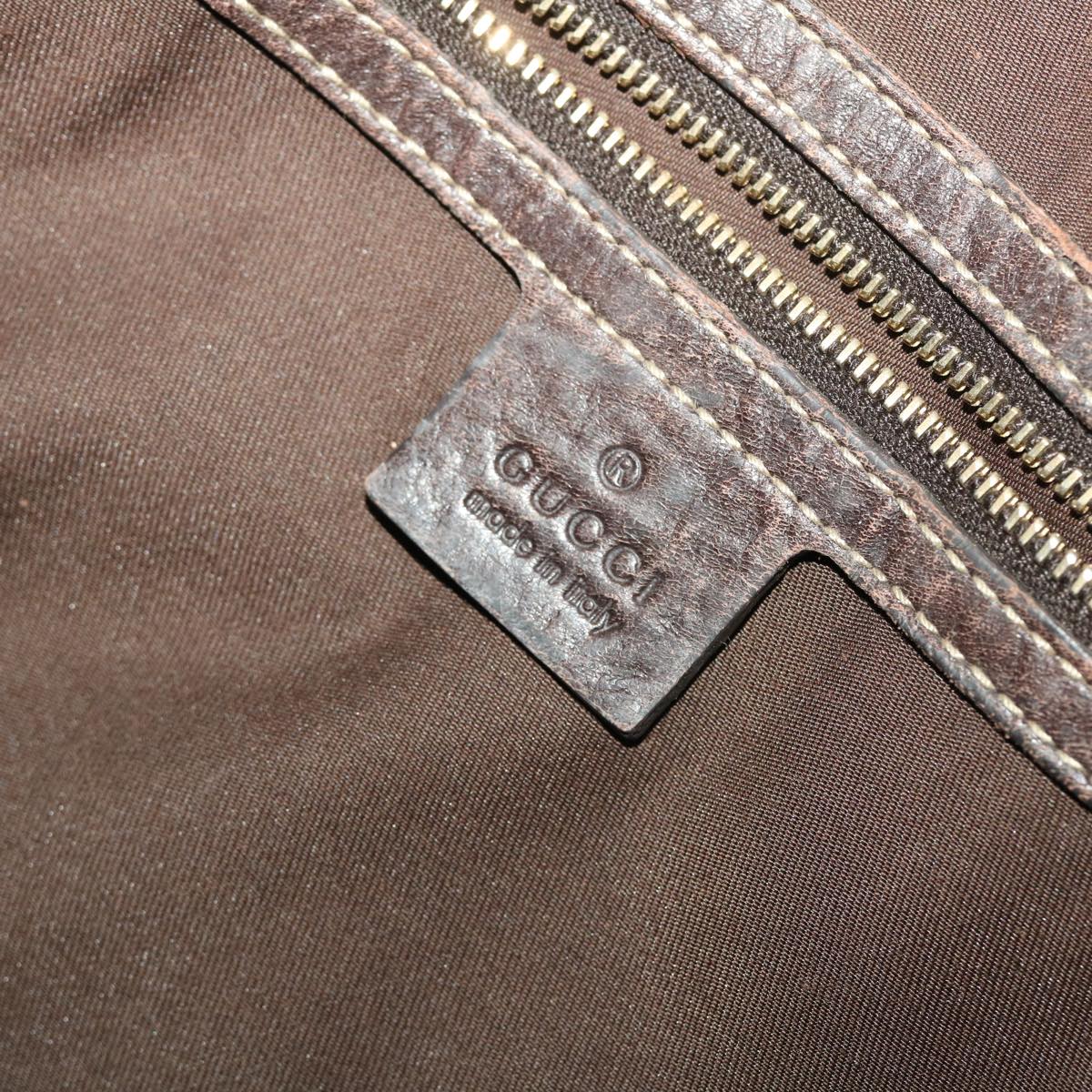 GUCCI GG Canvas Shoulder Bag Beige 162900 40110