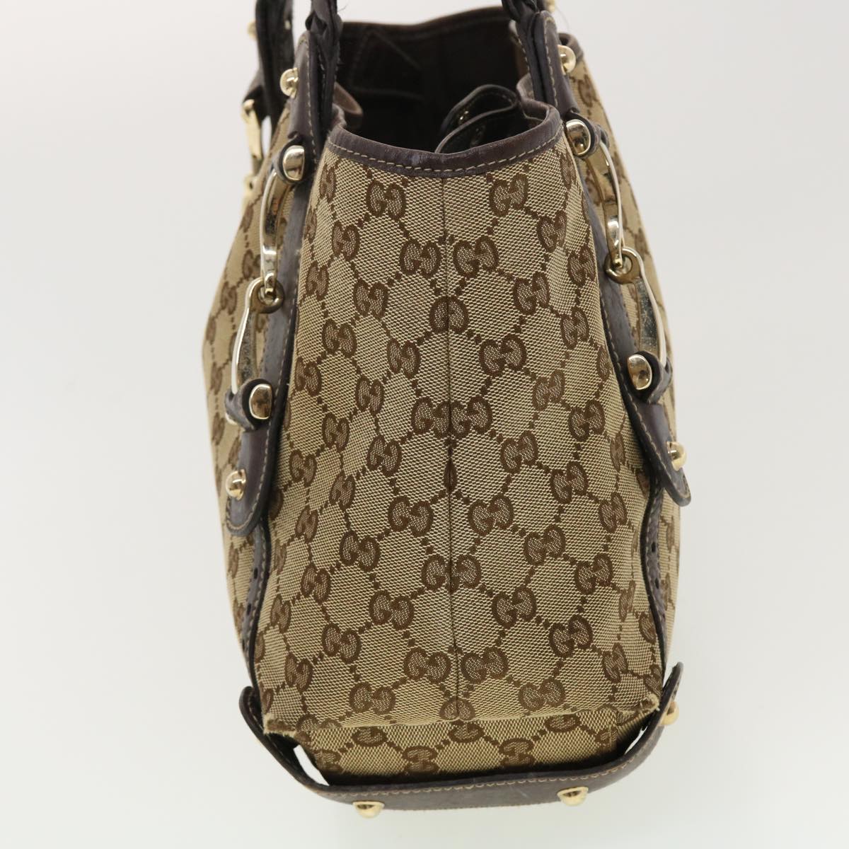 GUCCI GG Canvas Shoulder Bag Beige 162900 40110