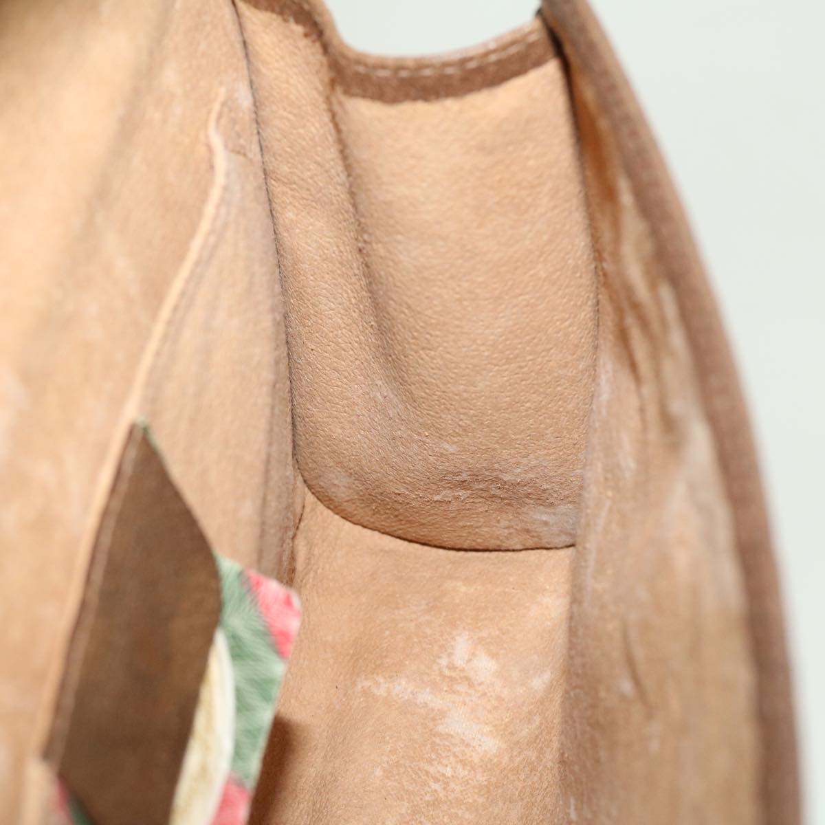 GUCCI GG Canvas Web Sherry Line Clutch Bag Beige Red Green 89.01.030 40342