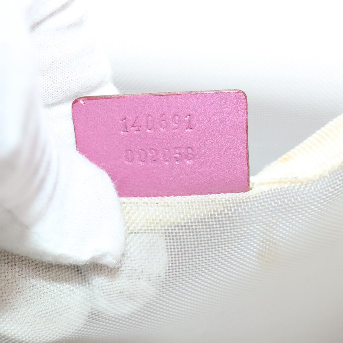 GUCCI Hand Bag Canvas Pink 1406691 40365