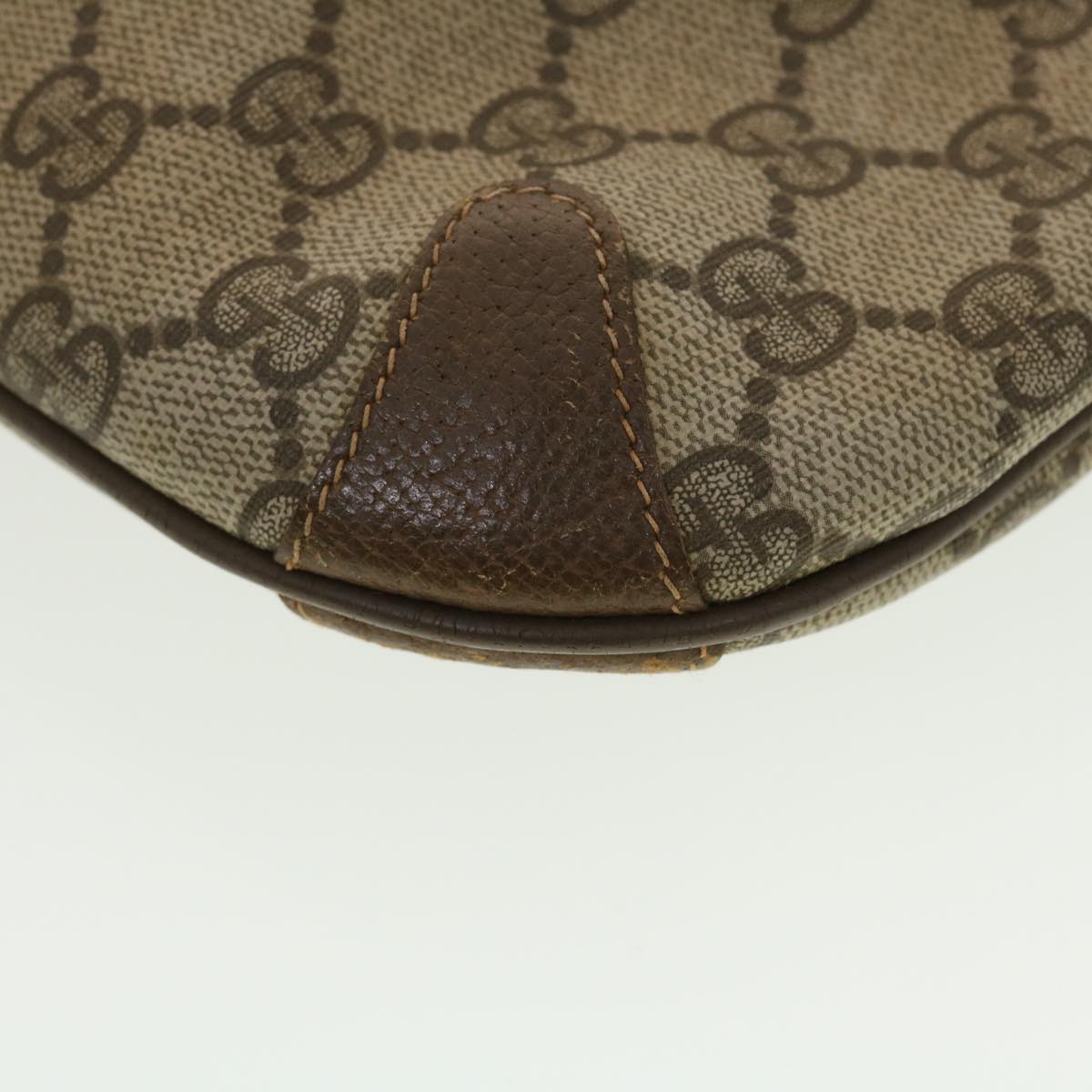 GUCCI GG Canvas Shoulder Bag PVC Leather Beige 904.02.026 40371