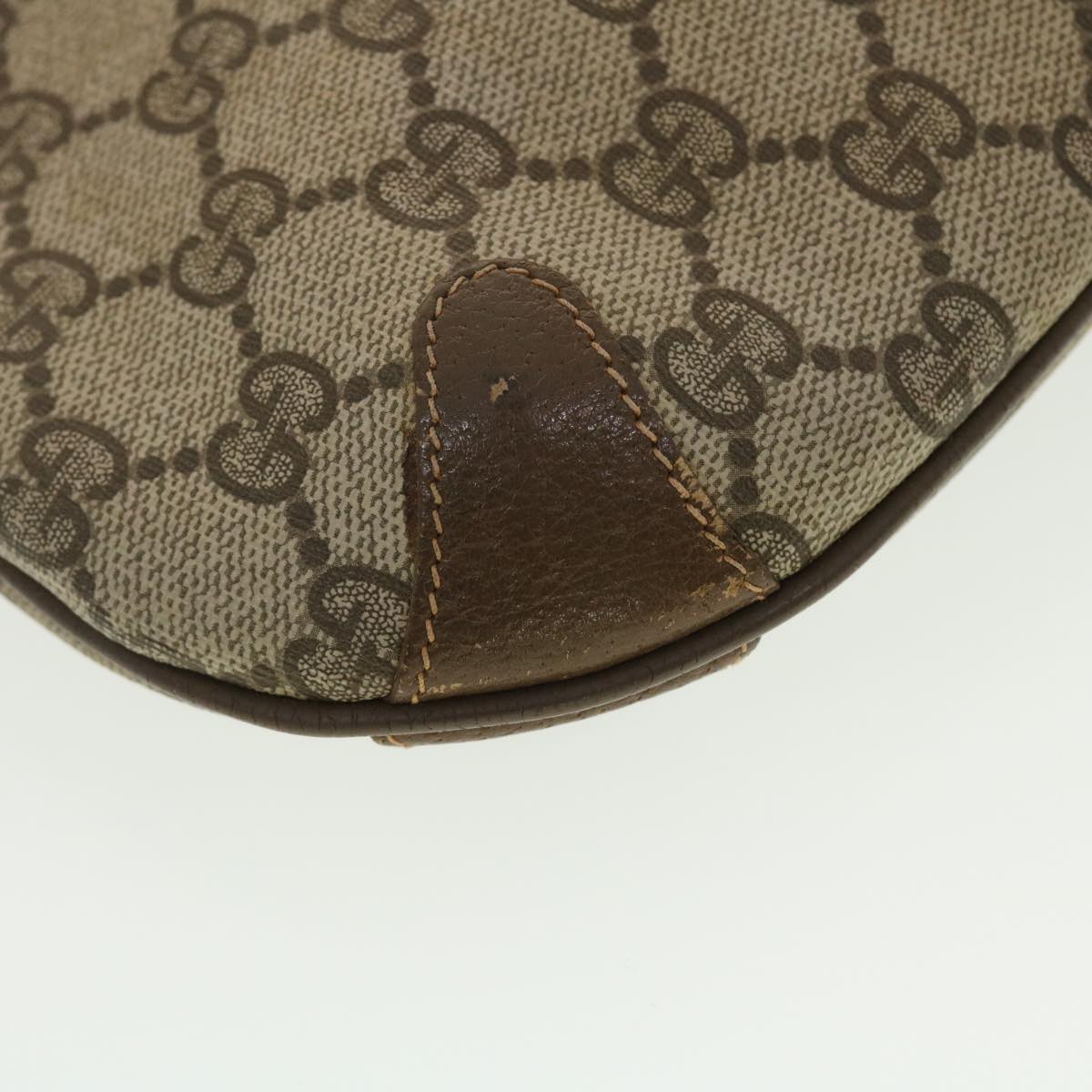 GUCCI GG Canvas Shoulder Bag PVC Leather Beige 904.02.026 40371