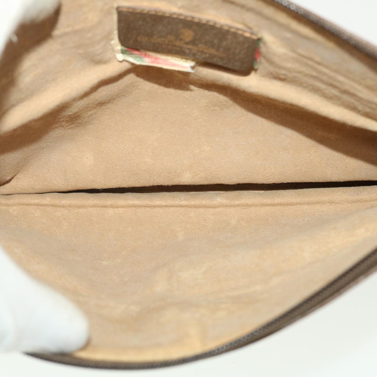 GUCCI GG Canvas Shoulder Bag PVC Leather Beige 904.02.026 40371