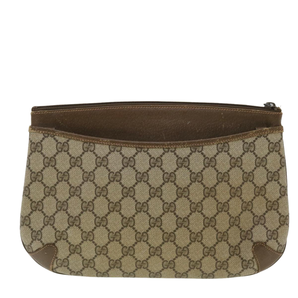 GUCCI GG Canvas Shoulder Bag PVC Leather Beige 904.02.026 40371