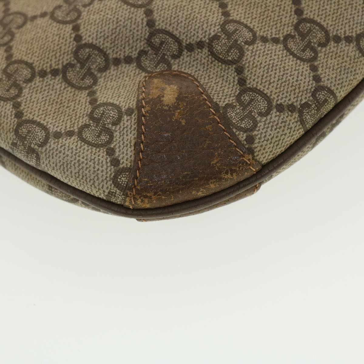 GUCCI GG Canvas Shoulder Bag PVC Leather Beige 904.02.026 40371