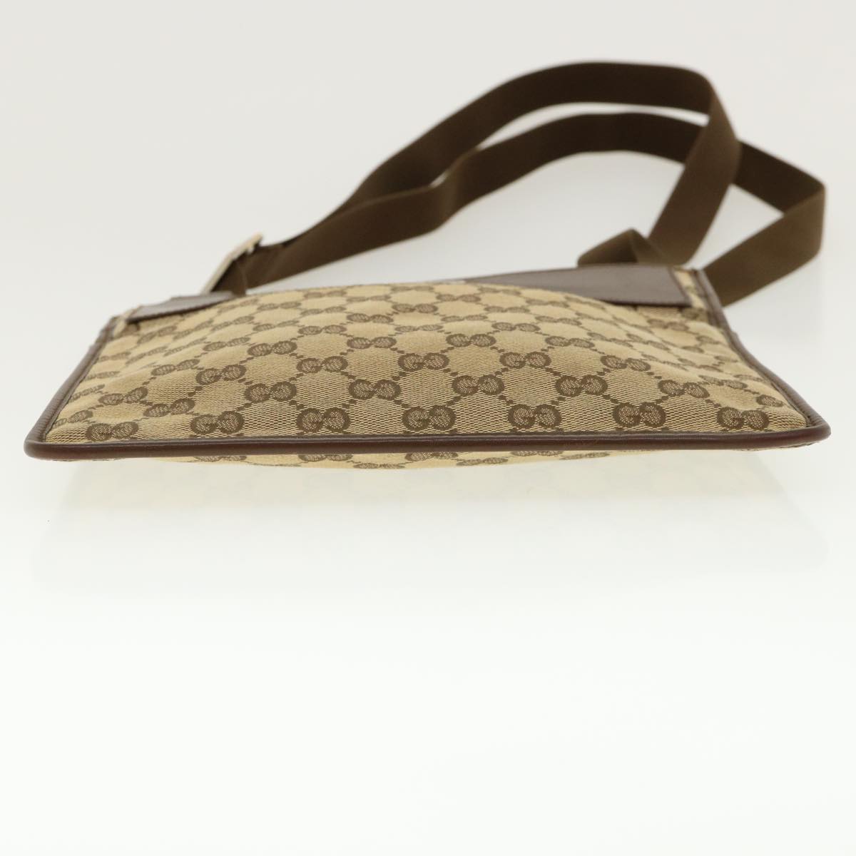 GUCCI GG Canvas Shoulder Bag Beige Brown 200047 40527