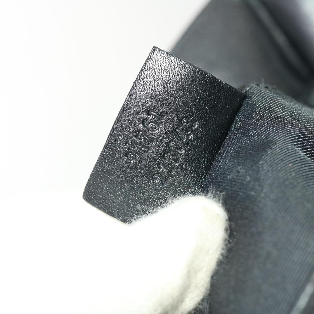GUCCI GG Canvas Shoulder Bag Black 91761 40754