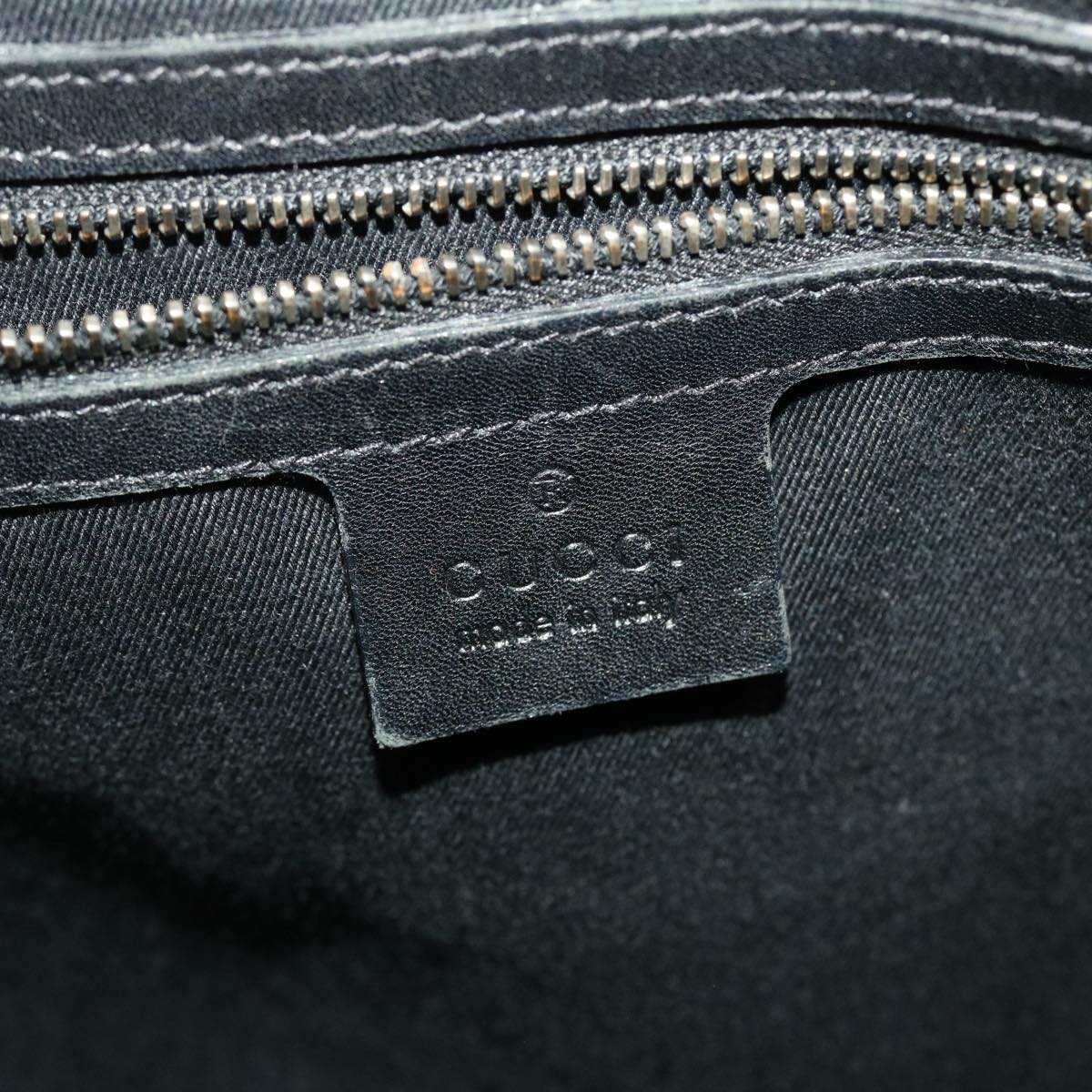 GUCCI GG Canvas Jackie Shoulder Bag Black 110291 40755