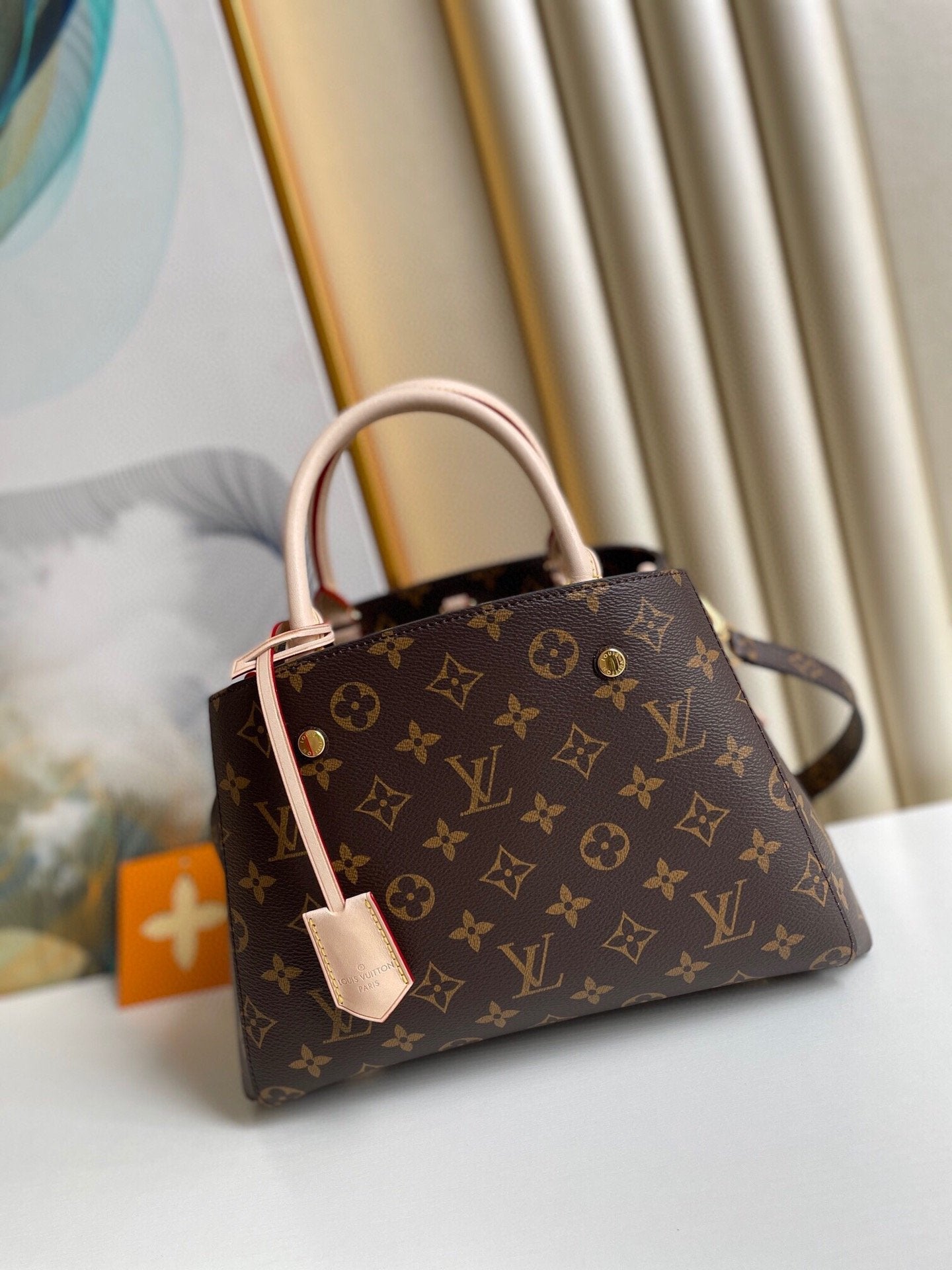 LV Montaigne GLAMI Monogram Canvas For Women,  Shoulder And Crossbody Bags 11.4in/29cm LV M41055