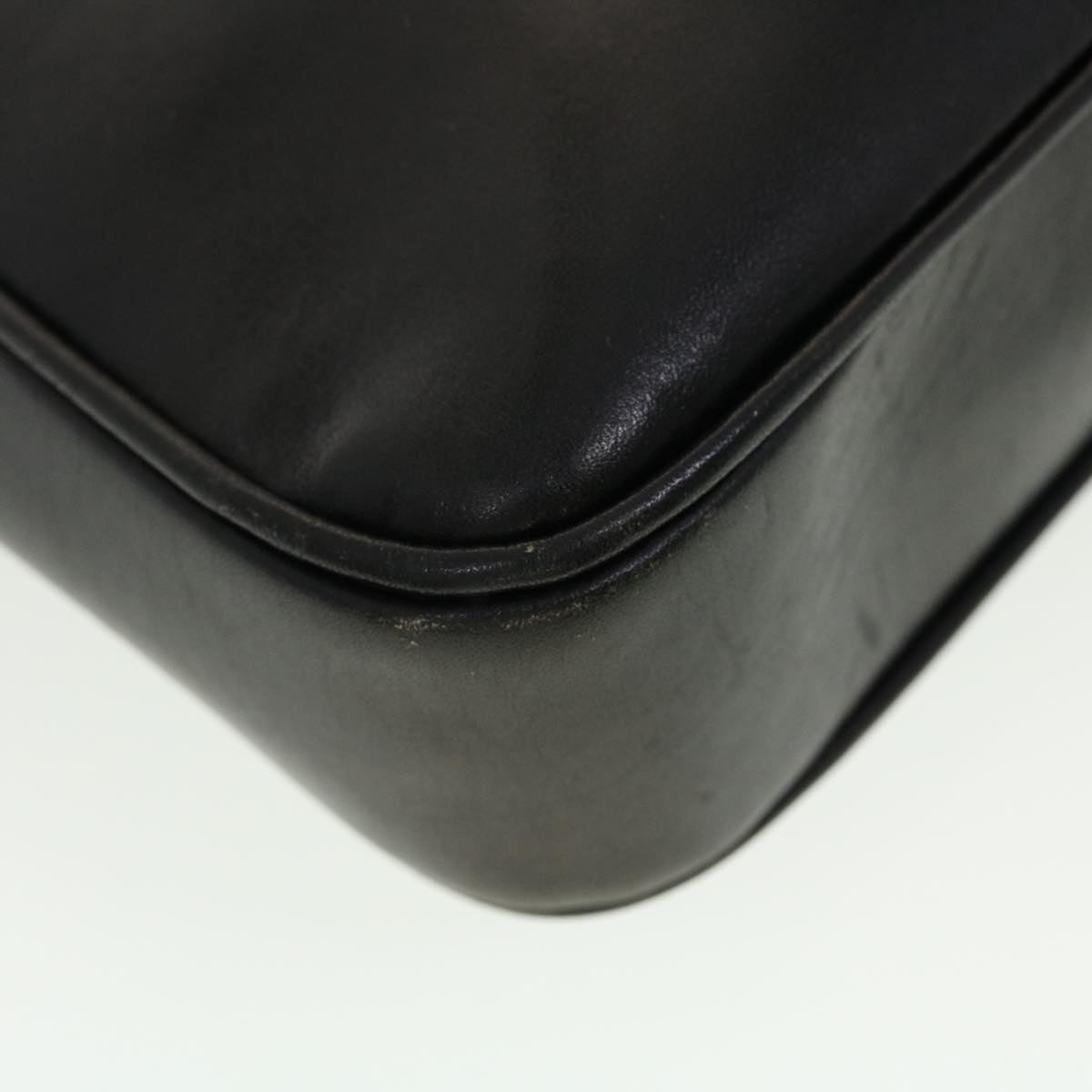 GUCCI Web Sherry Line Shoulder Bag Leather Black Red Green 41258