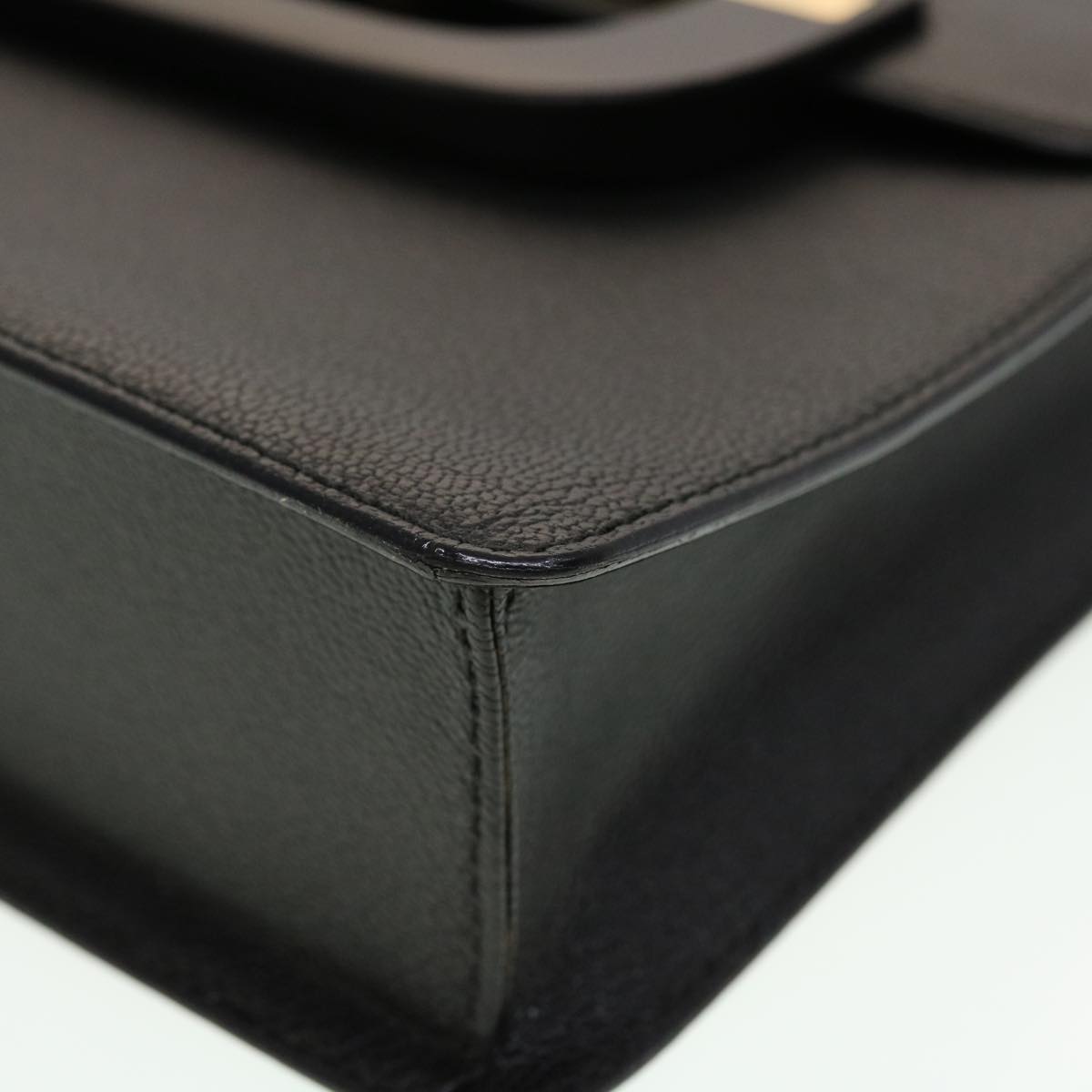 GUCCI Shoulder Bag Leather Black 41263