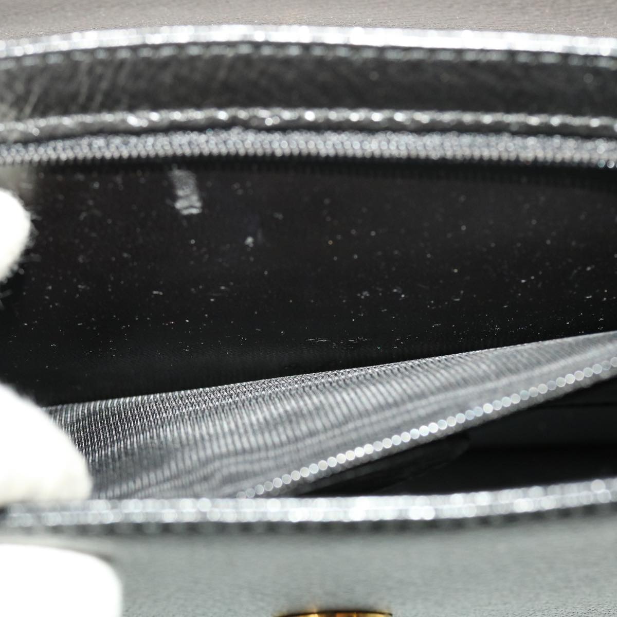 GUCCI Shoulder Bag Leather Black 41263