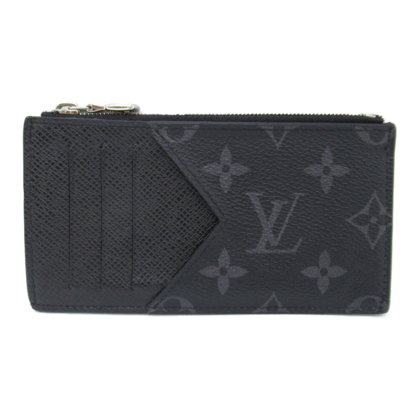 Louis Vuitton Louis Vuitton Coin Card Her Coin Case Wallet Leather PVC Coated Canvas  Men Black M30271