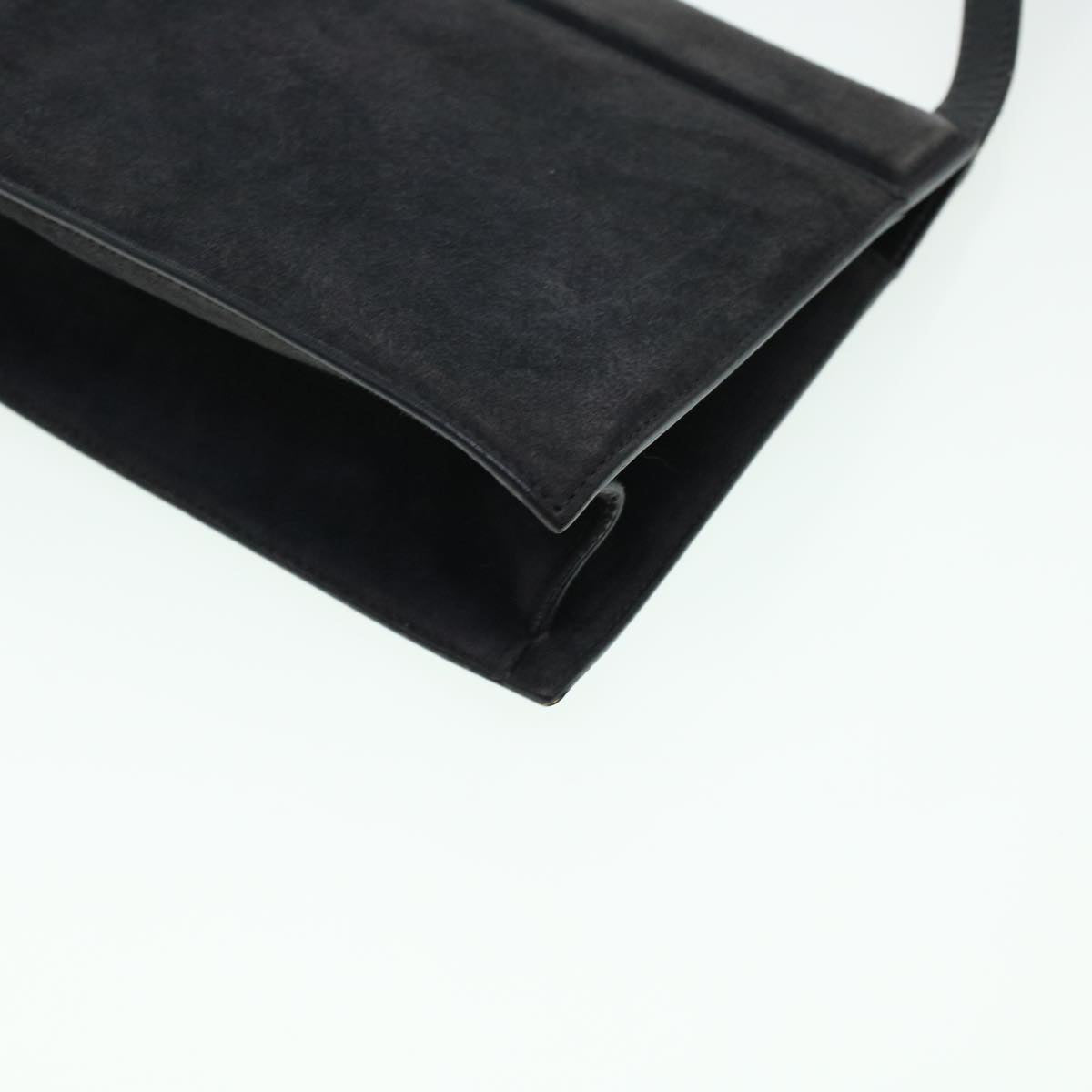 GUCCI Shoulder Bag Suede Gray 41317