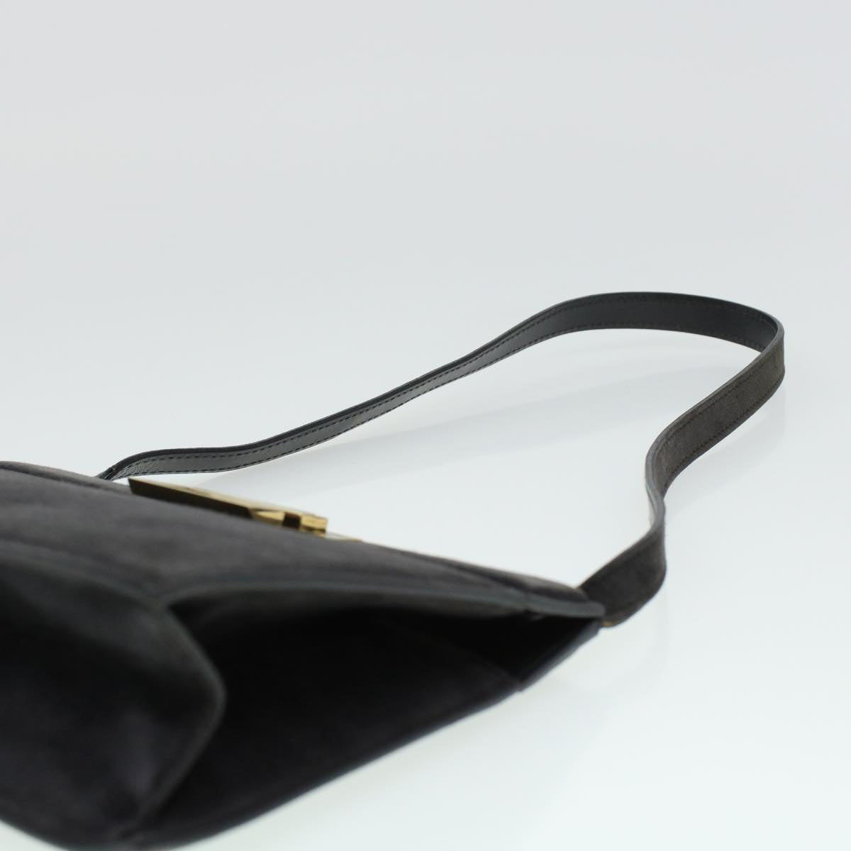 GUCCI Shoulder Bag Suede Gray 41317