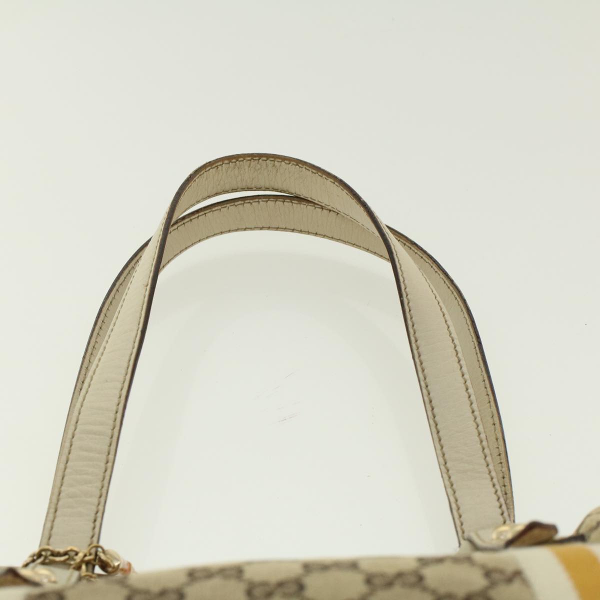 GUCCI GG Canvas Sherry Line Tote Bag Beige Yellow 137396 41322