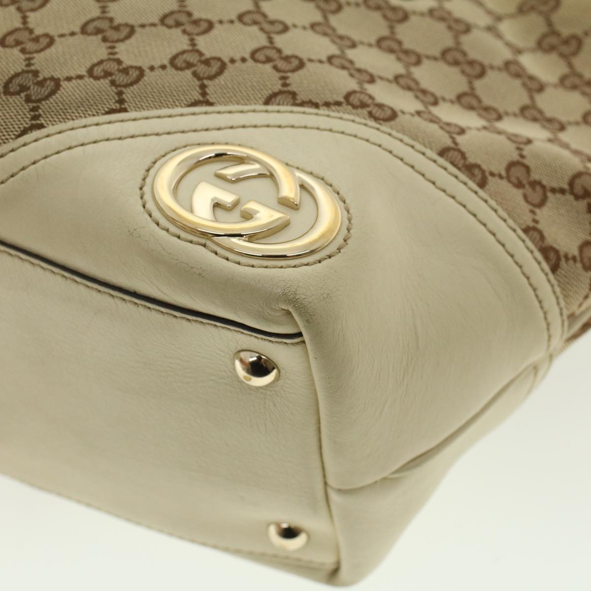 GUCCI GG Canvas Tote Bag Beige 169946 41352