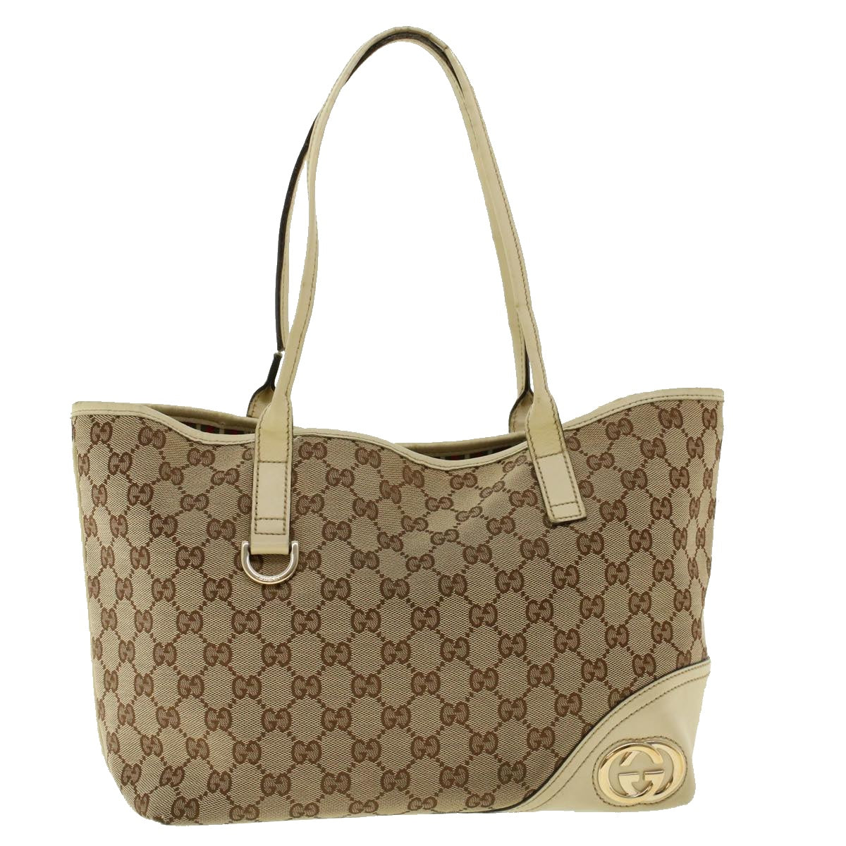 GUCCI GG Canvas Tote Bag Beige 169946 41352