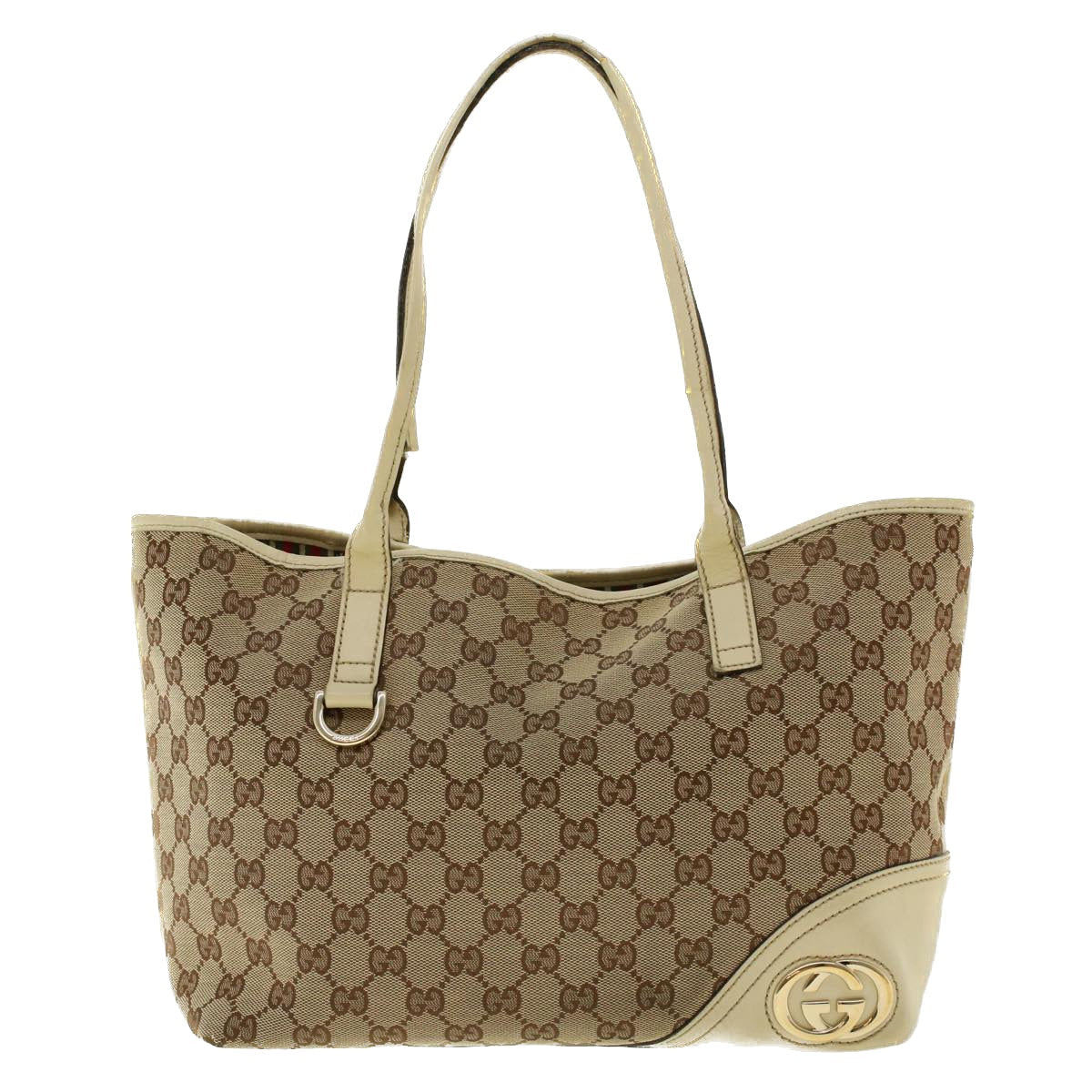 GUCCI GG Canvas Tote Bag Beige 169946 41352