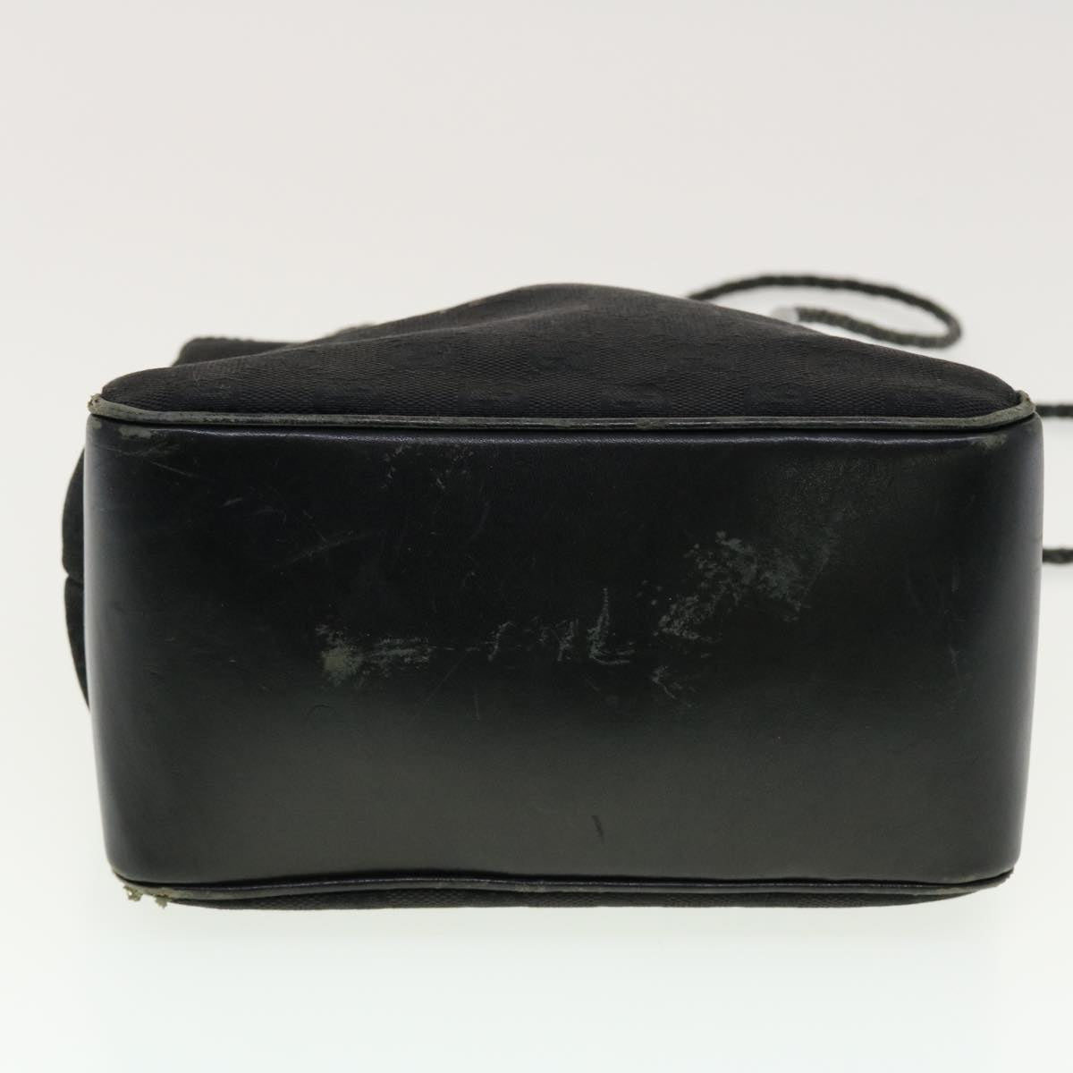 GUCCI GG Canvas Shoulder Bag Black 109143 41377